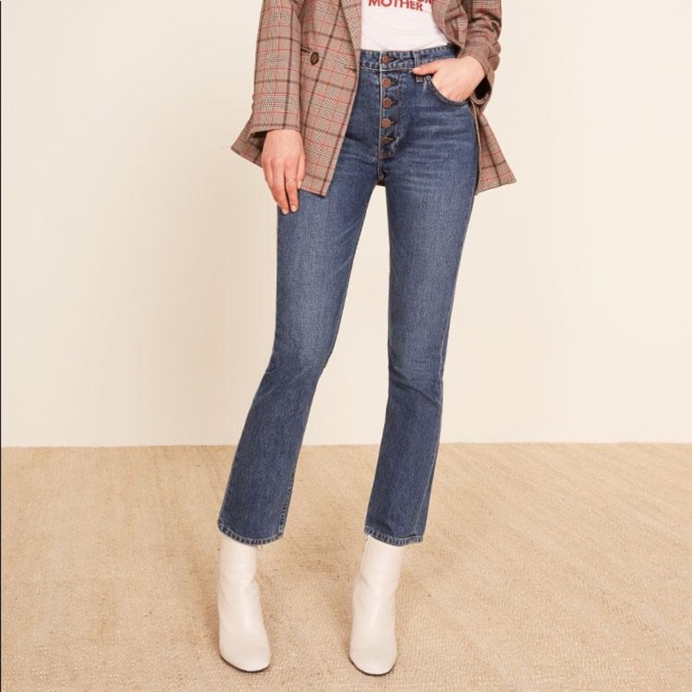NWT reformation Winona button fly jeans 25